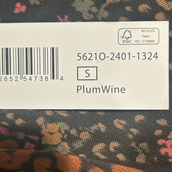 Tribal Multicolor Long Sleeve Mock Neck Blouse - Picture 3 of 4